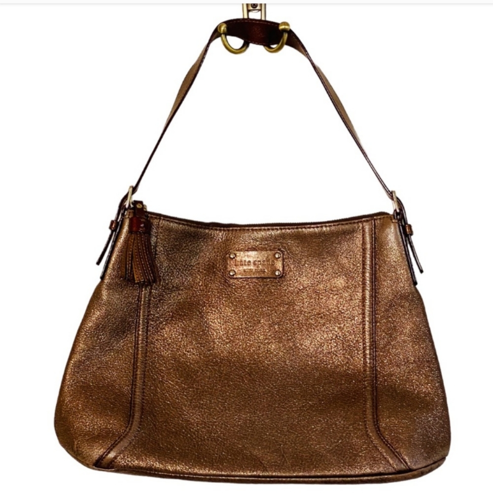Kate Spade Metallic Brown Shoulder Bag